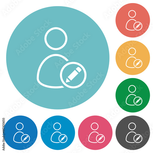 Rename user flat round icons