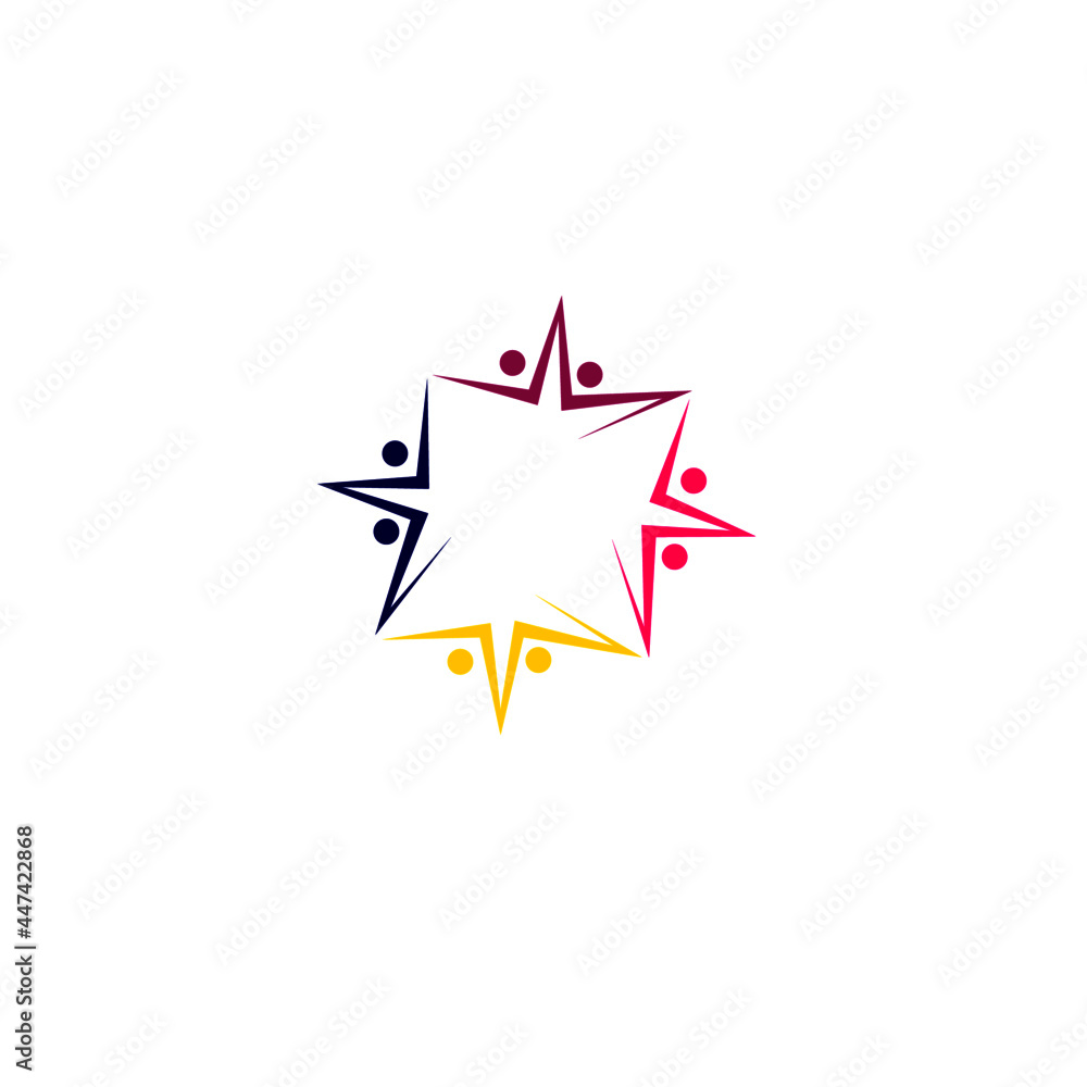 COLORFUL PEOPLE TOGETHER, PEOPLE UNION SIGN, SYMBOL, LOGO ISOLATED ON WHITE COLORFUL PEOPLE TOGETHER, PEOPLE UNION SIGN, SYMBOL, LOGO ISOLATED ON WHITE