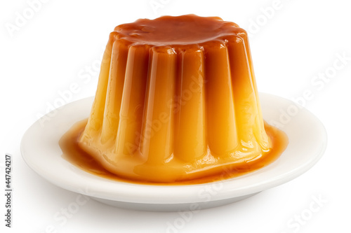 Caramel flan photo