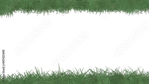 abstract grass frame for presentation, background website, card, or poster