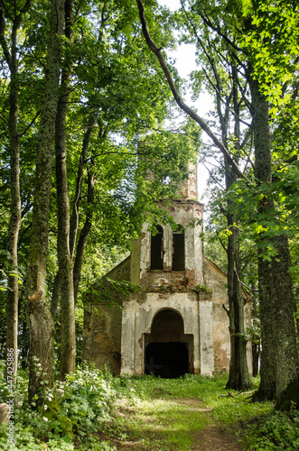 Ruins of Egipte lutheran church, Latvia.