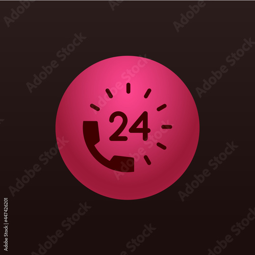 24 Hour helpline - Sticker