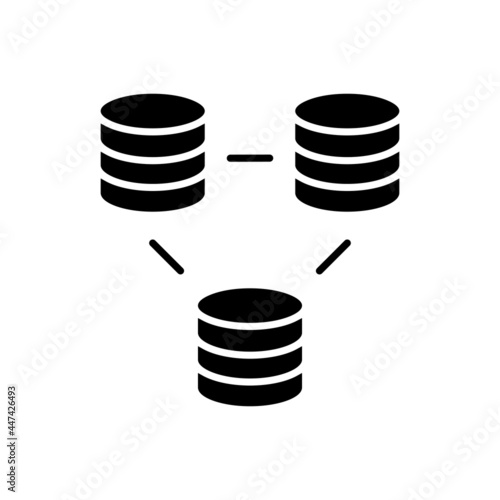 Data exchange icon vector set. data transfer illustration sign collection. data conversion symbol or logo.