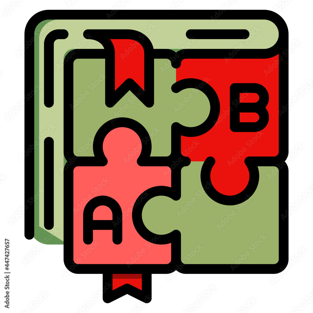 puzzle line icon puzzle line icon