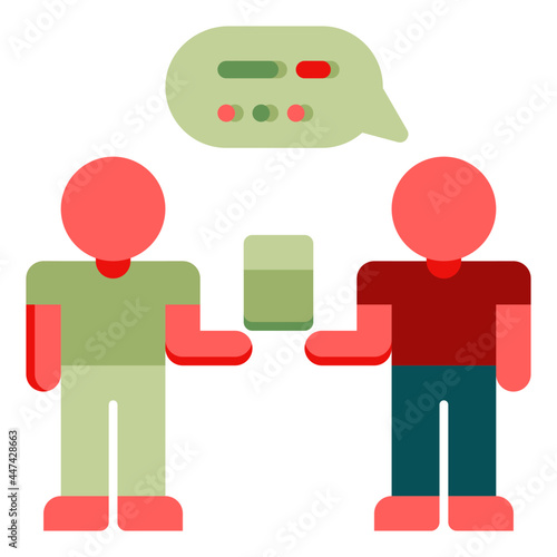 friends flat icon