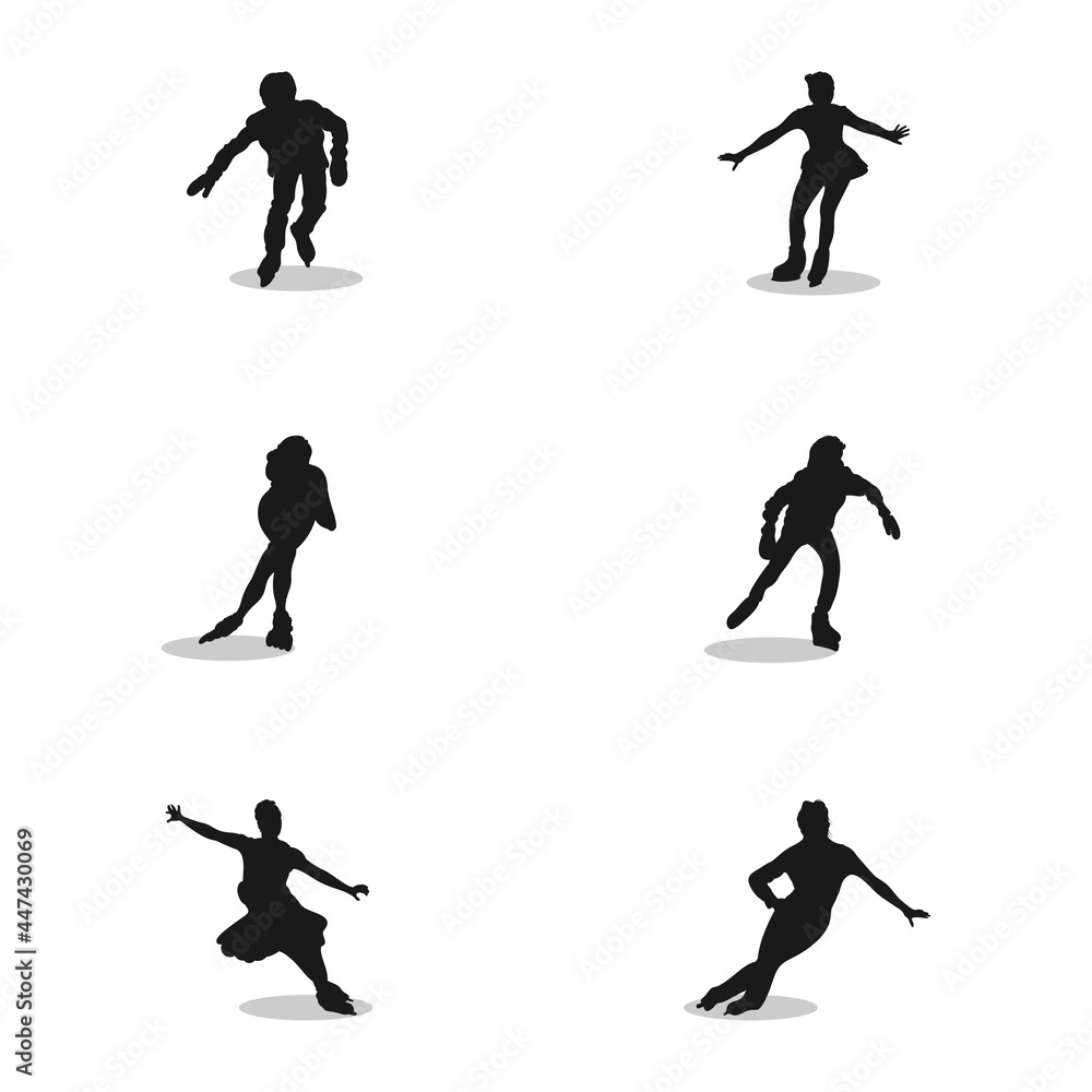 Creative Roller skating design concepts  illustrations  vectors