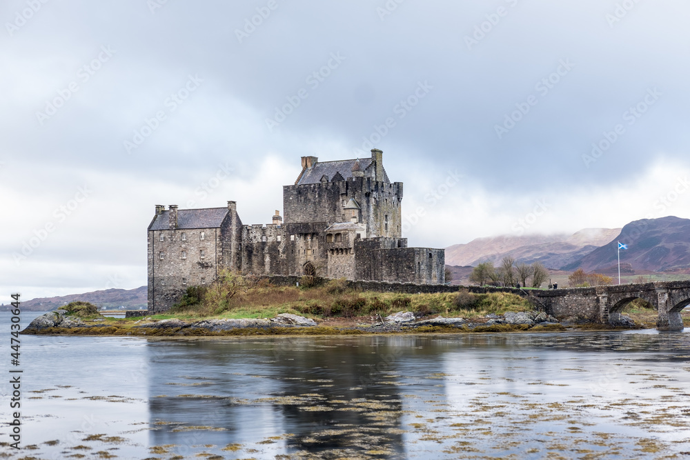 Eilean Donan Castle, Dornie, Kyle of Lochalsh in Scottish Highlands.