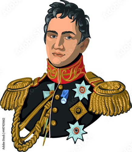 Soldier in uniform. Russian empire
