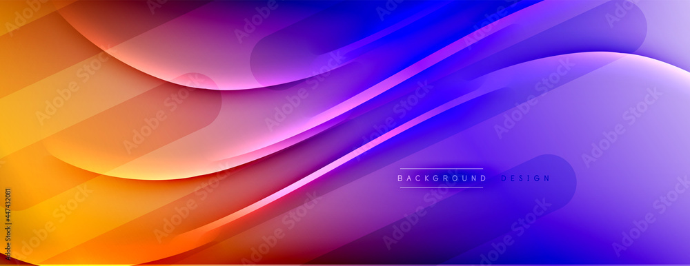 Abstract background - lines composition created with lights and shadows. Technology or business digital template. Trendy simple fluid color gradient abstract background with dynamic Abstract background - lines composition created with lights and shadows. Technology or business digital template. Trendy simple fluid color gradient abstract background with dynamic