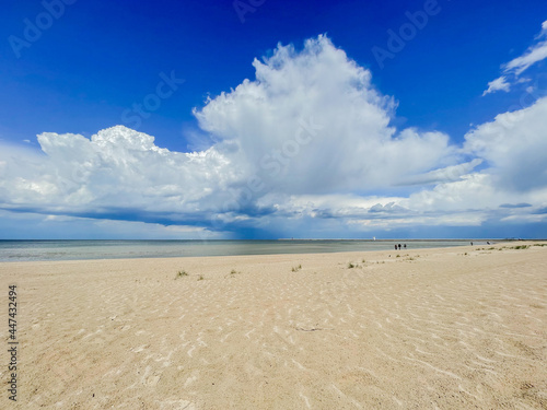 beach and blue sky swinoujscie baltic