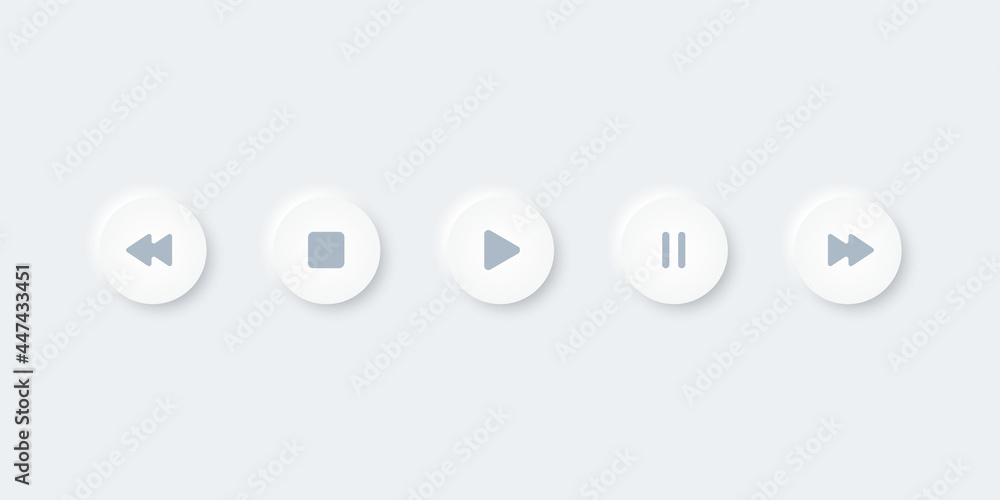 Arrow media play icon, web symbol, illustration Arrow media play icon, web symbol, illustration