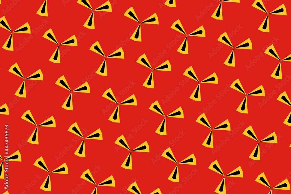 Simple geometric pattern in the colors of the national flag of East Timor Simple geometric pattern in the colors of the national flag of East Timor