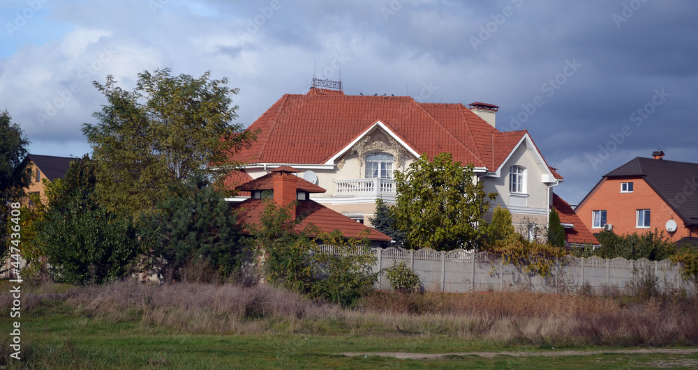 Near Desna River. Natural landscape in Kiev Region at autumn Near Desna River. Natural landscape in Kiev Region at autumn