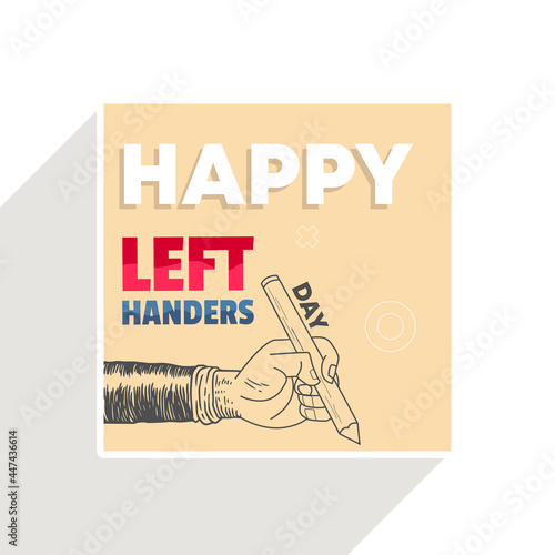 Stunning international left hand poster, banner, flyer, social media design