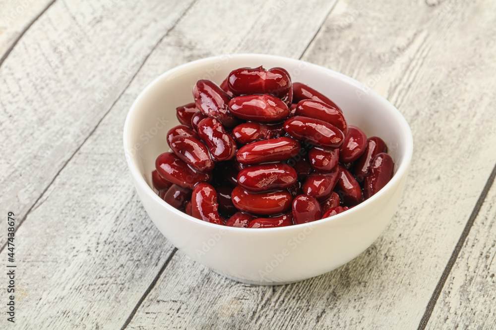 Canned red Kidney in the bowl Canned red Kidney in the bowl