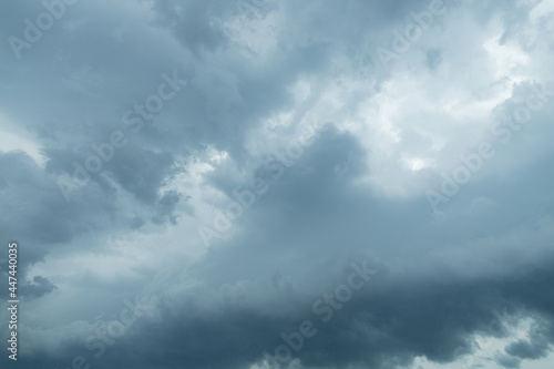 dark clouds in a gloomy sky