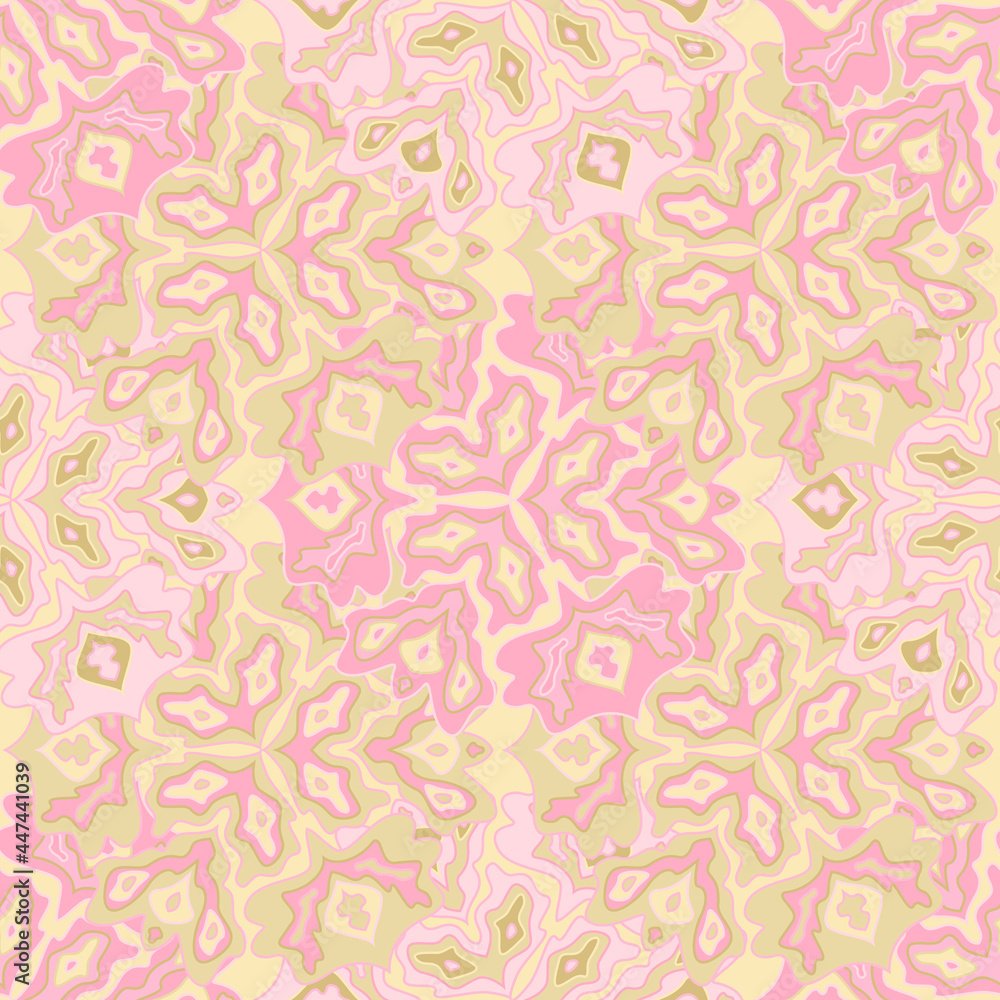 Abstract tileable floral seamless pattern design. Abstract tileable floral seamless pattern design.