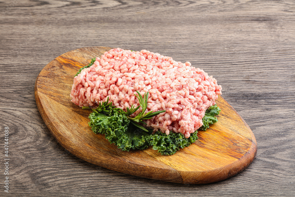 Raw pork minced meat for cooking Raw pork minced meat for cooking