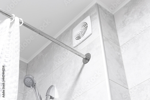 Bathroom ventilation fan in modern interior design apartment photo photo