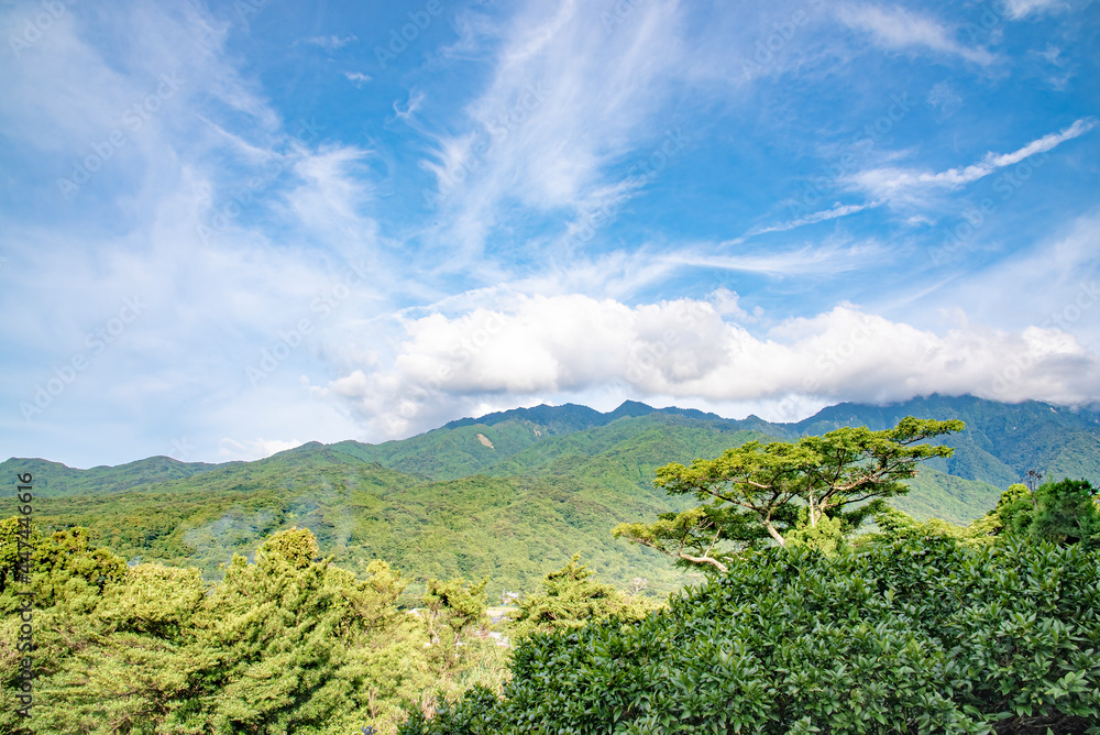 View of the summit of Mt.Miyanoura,Yakushima island, Kagoshima Prefecture, Japan