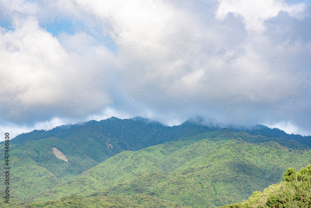 Fototapeta premium View of the summit of Mt.Miyanoura,Yakushima island, Kagoshima Prefecture, Japan