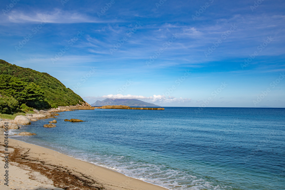 View of beautiful beach in Yakushima island, Kagoshima Japan
