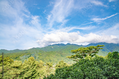 View of the summit of Mt.Miyanoura,Yakushima island, Kagoshima Prefecture, Japan