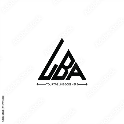 LBA letter logo creative design. LBA unique design photo