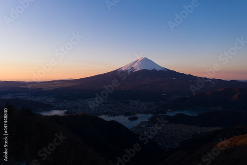 富士山 景色 新道峠 朝焼け 絶景