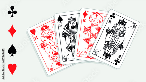 4 kings on playing cards