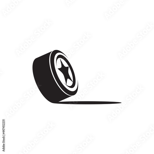 Car tyre logo design template