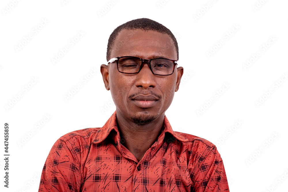 closeup of a handsome man with glasses. closeup of a handsome man with glasses.