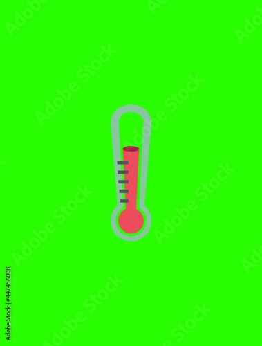 thermometer illustration for sick people