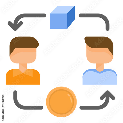 nft transfer flat icon