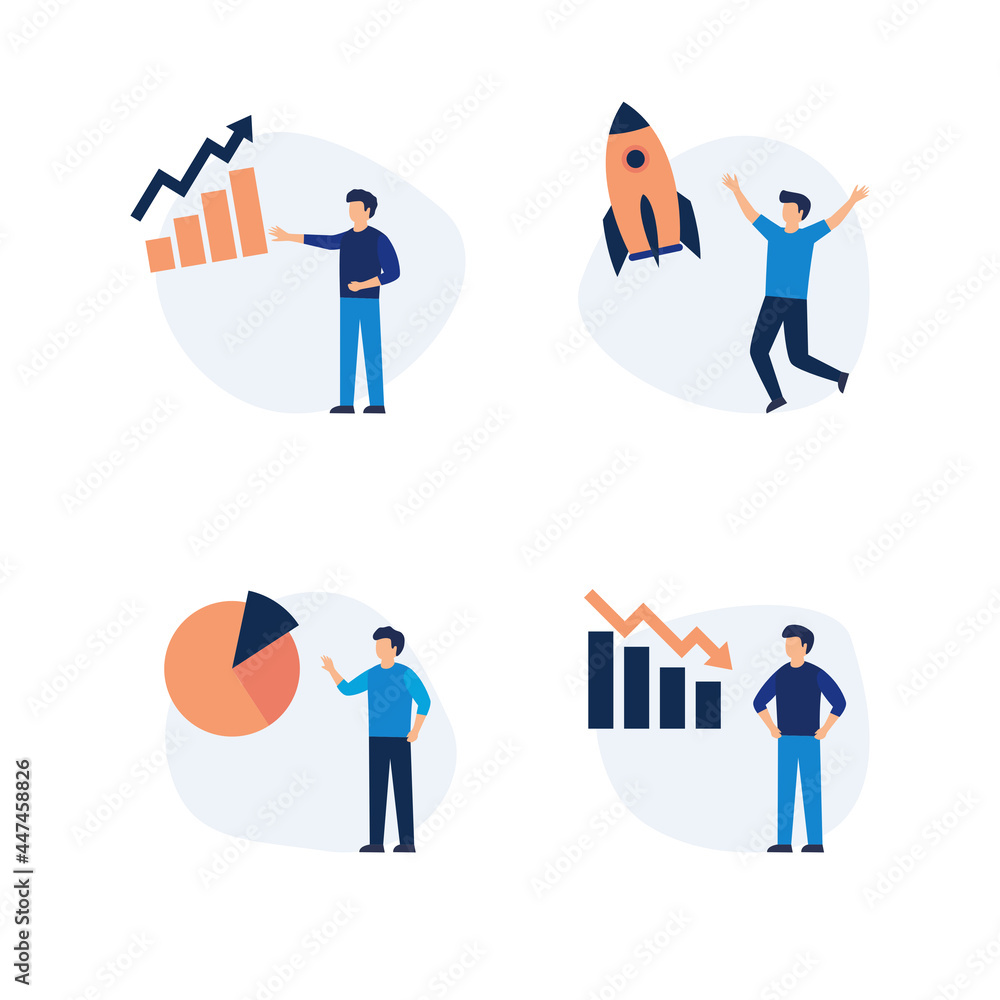 Set of modern flat design people icons of business analytics and planning, startup, rocket, seo, market research, graph, accounting, data analysis, teamwork. Set of modern flat design people icons of business analytics and planning, startup, rocket, seo, market research, graph, accounting, data analysis, teamwork.