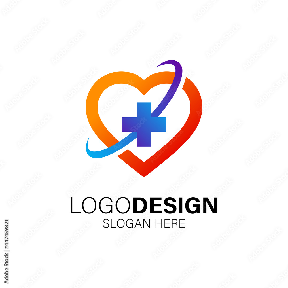 heart logo design for medical and humancare heart logo design for medical and humancare