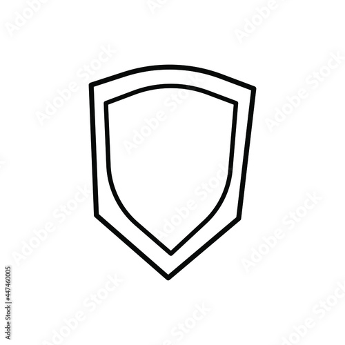 Shield icon vector set. Protect illustration sign collection. Defence symbol or logo.