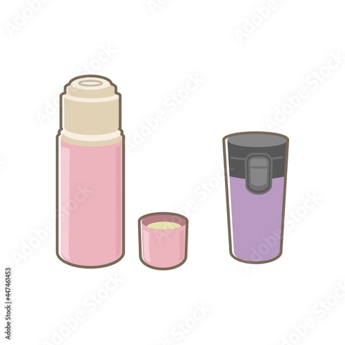 水筒　マグボトルのイラスト