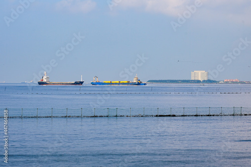 満潮の潮干狩り場　ふなばし三番瀬海浜公園 photo