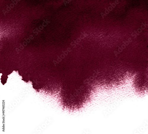 Red wine color background. Beautiful watercolor stain for backgrounds. .
