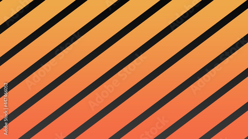 Orange on black with glossy stripes