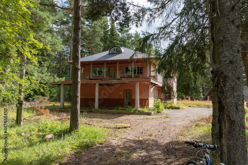 wooden house in estonia hiiumaa