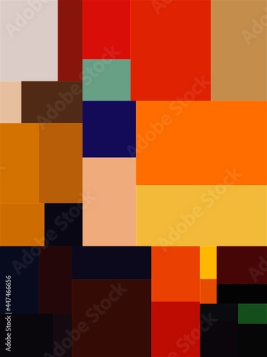 Graphical Abstract Painting Art Background Texture,Colorful Geometrical Artwork Poster,Modern Conceptual Art,3D Rendering,3D Illustration