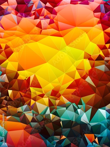 Graphical Abstract Painting Art Background Texture,Colorful Geometrical Artwork Poster,Modern Conceptual Art,3D Rendering,3D Illustration