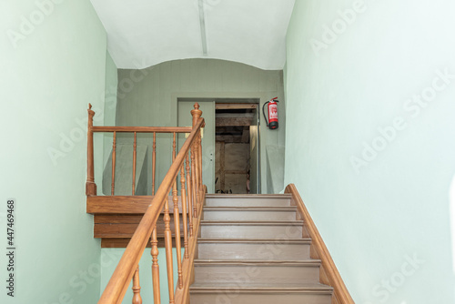 wooden stairs