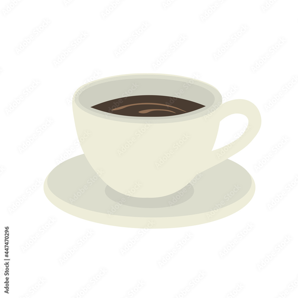 Cup of coffee on a white background. Cup of coffee on a white background.