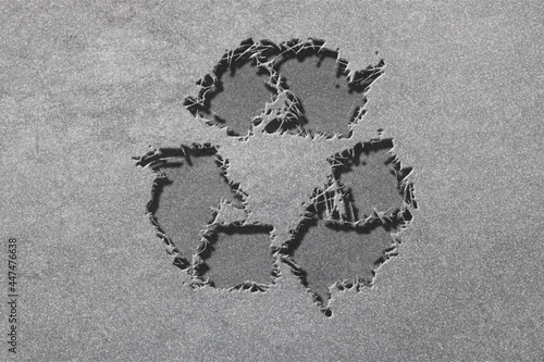 Recycle sign, recycle symbol, Concept of ecology and recycling photo