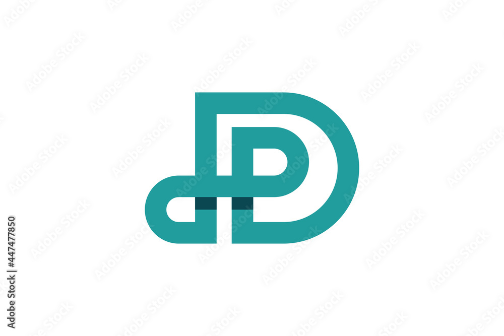 Letter DP logo or PD logo design template Letter DP logo or PD logo design template
