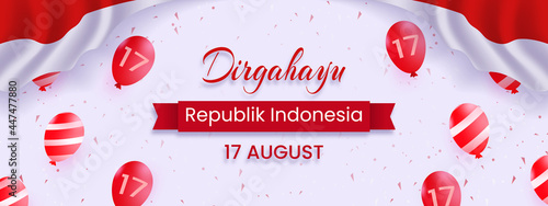 indonesia independence day 17 august banner photo