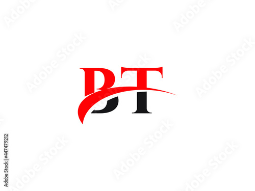 BT Letter Initial Logo Design Template